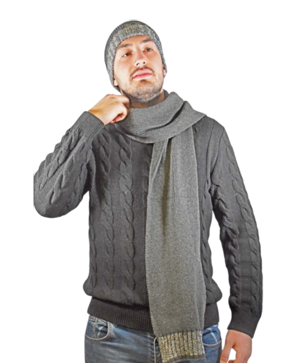 Men's cap + scarf set 73112 GianMarcoVenturi